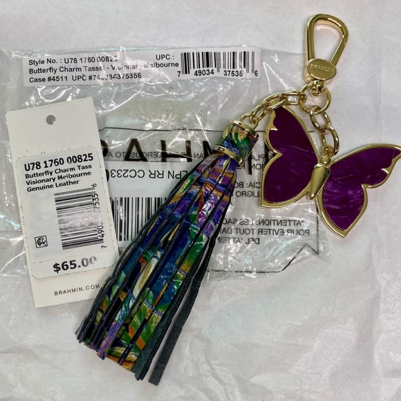 COPY - BNWT Visionary Brahmin Butterfly 🦋 Charm Tassel - Picture 2 of 2